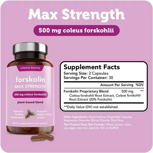 Miniatura 2 de Vitamina Bounty, Forskolin, 0.1763 oz, 60 ct
