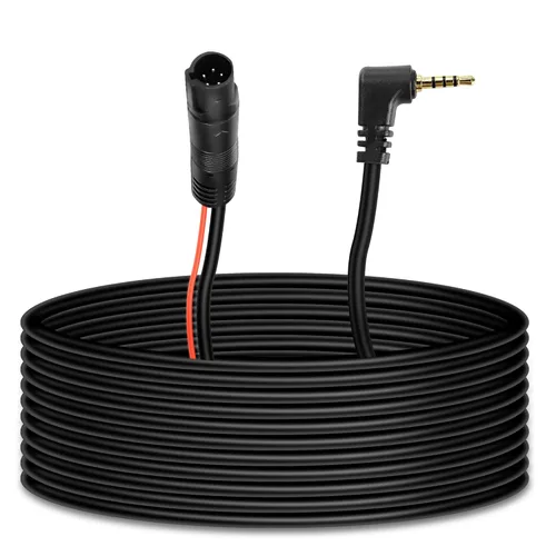 Miniatura 8 de MEIRYFA - Cable de cámara de visión trasera de 4 pines, cable de 4 pines macho a macho de 0.098 pulgadas, cable de extensión de espejo retrovisor