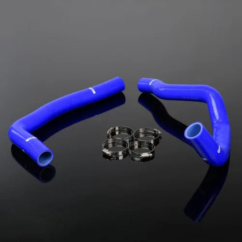 G-PLUS Kit de abrazaderas de manguera de refrigerante de radiador de silicona compatible con Toyota SUPRA JZA80 2JZ-GTE TURBO VVTI 1997-2002, azul