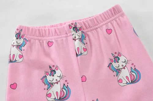 Miniatura 4 de Little Hand Pijamas de manga larga para niños y niñas, pijamas de unicornio, pijamas de dinosaurio, lindos pijamas de gato para ropa de niños de 2 a