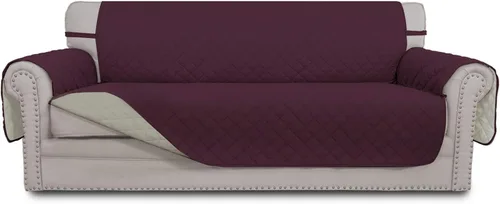 Miniatura 110 de Easy-Going - Funda para sofá, futón y sillón sin reposabrazos, reversible, resistente al agua, para mascotas y niños (azul oscuro/azul claro)