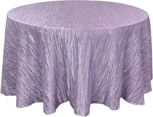 Miniatura 12 de Your Chair Covers - Mantel redondo de tafetán arrugado de 132 pulgadas - Mantel de comedor color champán, brillante aplastado para bodas, fiestas