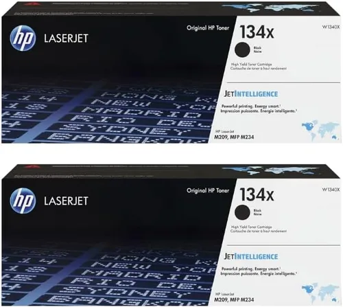 HP 134X (W1340XD1) Cartucho Original Negro Toner 2-Pack para M209/M234 Series