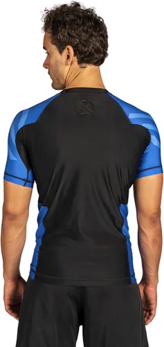 Miniatura 7 de Sanabul Esencial manga corta Rash Guard MMA BJJ Wrestling Grappling Jiu Jitsu