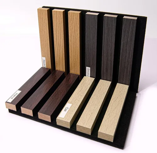 Miniatura 13 de AMZDEPOT Panel de pared de listones de madera, paneles de madera de 48 x 24 pulgadas para pared, paneles de pared insonorizados 3D, paneles Nogal