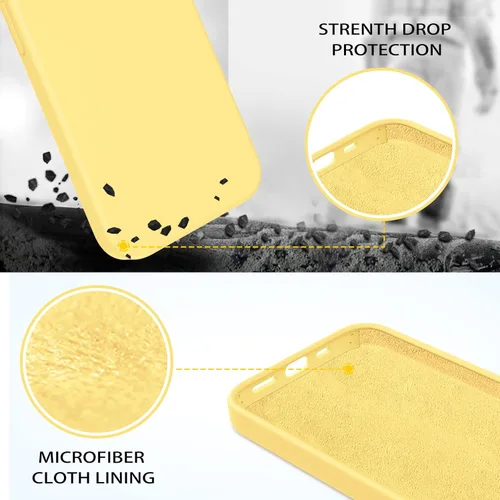 Miniatura 254 de GUAGUA Funda compatible con iPhone 17 Pro Max de 6.9 pulgadas, silicona líquida, goma de gel suave, delgada, forro de microfibra delgada