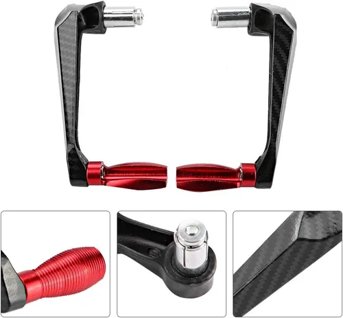 Miniatura 7 de Aramox Protector universal del manillar de la motocicleta de 7/8 pulgadas, protector de manillar de freno de aleación de aluminio de alta densidad