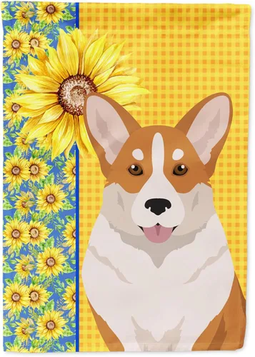 Miniatura 67 de Caroline's Treasures WDK5331CHF - Bandera de verano con diseño de girasoles rojos y blancos, manga grande, para porche, para colgar en la pared