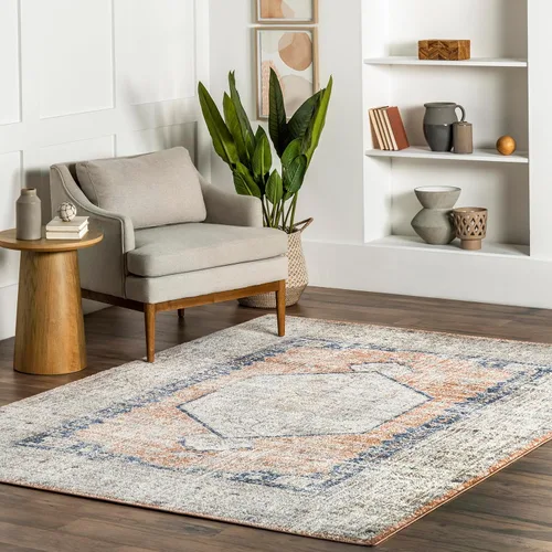 Nuloom Jacquie - Alfombra de área duradera para dormitorio, sala de estar, comedor, estudio, vestíbulo, entrada, 8 pies 10 pulgadas x 12 pies,