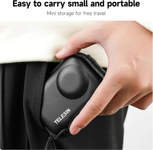 Miniatura 10 de TELESIN Mini estuche protector de lente para DJI Action 5 Pro Action 4 Action 3 Insta 360 Ace Insta360 Ace Ace Pro Accesorios, Mini bolsa protectora