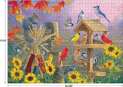 Miniatura 3 de RoseArt - Abraham Hunter - Autumn Gathering - Rompecabezas de 1000 piezas para adultos