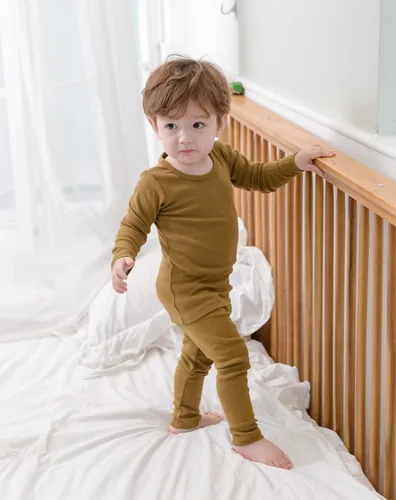 Miniatura 5 de AVAUMA - Pijama para niños y niñas de algodón básico para uso diario