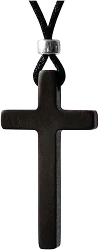 Xianli Wang Collar con colgante de cruz de sándalo natural para hombres y mujeres, regalo de madera de madera casual suéter cadena de coche espejo