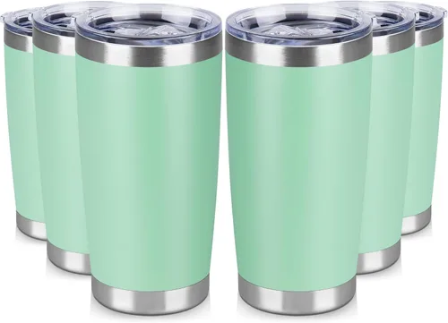Miniatura 16 de Vaso Térmico de 20 oz de Acero Inoxidable Vasos Térmicos a Granel con Tapa Aislamiento de Doble Pared Tazas de Café Térmicas para Bebidas Calientes