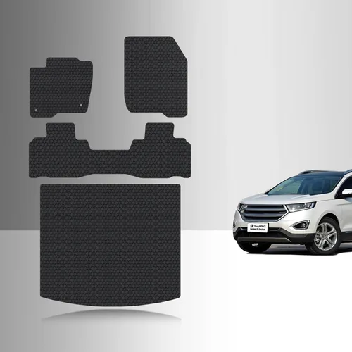 Miniatura 10 de TOUGHPRO Juego de accesorios de alfombrillas (fila delantera + 2da fila) para Ford Edge resistente para todo tipo de clima