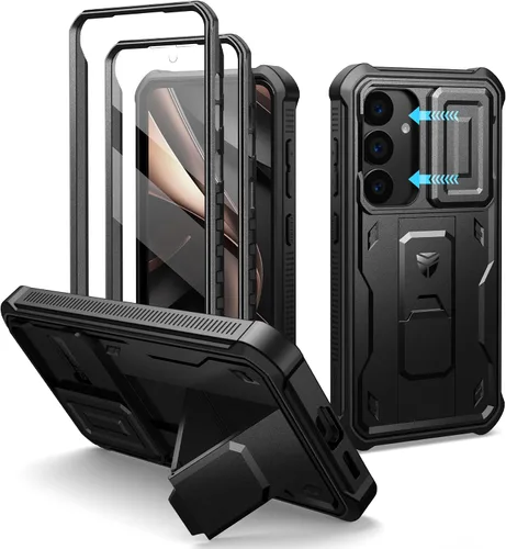Miniatura 31 de Dexnor Funda para Samsung Galaxy S24 con Cubierta Deslizante Integrada para Cámara y Protector de Pantalla y Soporte, Funda Resistente a los Golpes