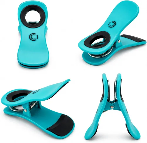 Miniatura 4 de Clips para toallas de playa para sillas de crucero, soportes para toallas resistentes para sillas de salón, clips de piscina grandes de apertura