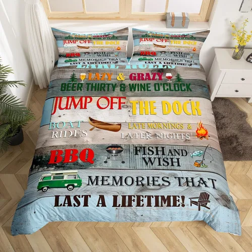 Miniatura 50 de Erosebridal Funda de edredón de ancla náutica, juego de ropa de cama con brújula oceánica, tamaño individual para niños, adolescentes, adultos