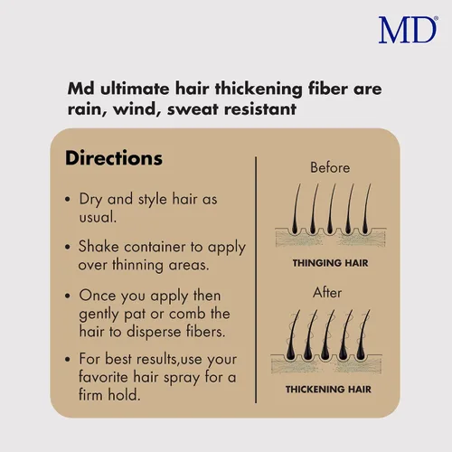Miniatura 6 de MD Ultimate - Fibra para engrosar el cabello (rubio claro)