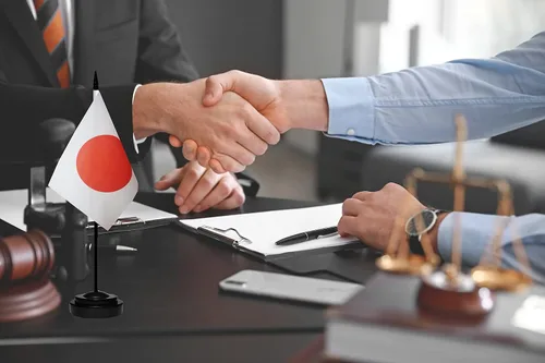 Miniatura 5 de Juego de banderas de escritorio japonesas de lujo, pequeñas banderas de escritorio japonesas en miniatura con poste sólido, base negra y tapa