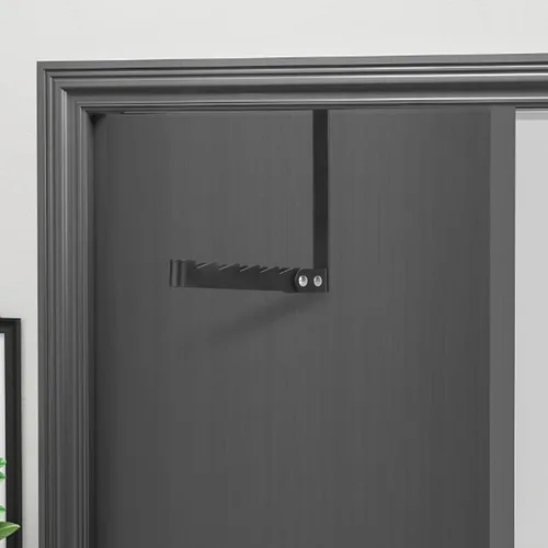 Miniatura 5 de FYY Ganchos para colgar sobre la puerta, 1 paquete plegable plegable sobre la puerta, estante organizador para ahorrar espacio, colgador