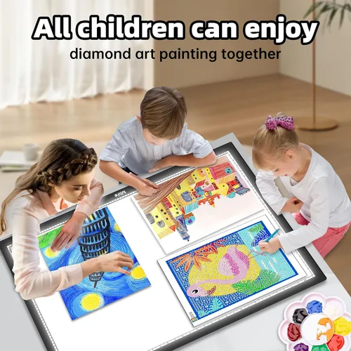 Miniatura 7 de Mlife Almohadilla de Luz Grande A1 Mejorada para Pintura de Arte de Diamante, Caja de Luz de Dibujo y Copia con Atenuación Continua para Calcar