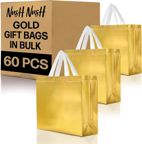 Miniatura 11 de Nush Nush - Bolsas de regalo reutilizables azul aguamarina a granel (azul aguamarina - Tamaño mediano - Juego de 30)