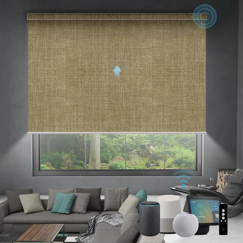 Miniatura 75 de SmartWings Persianas Motorizadas con Sombras para Ventana Control Remoto Funciona con Thread Apple Homekit Z-Wave Alexa 100% Blackout de Doble Cara