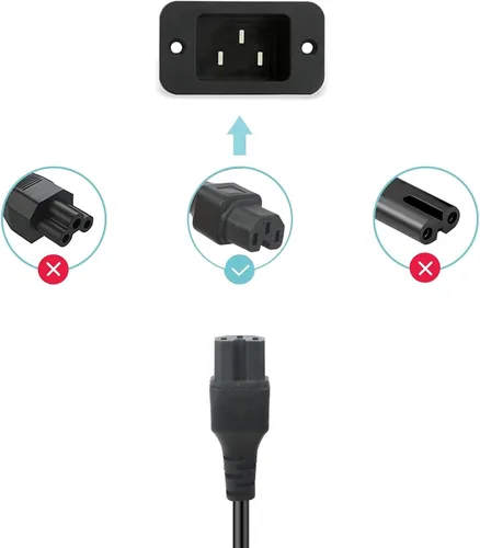 Miniatura 5 de Cable de alimentación percolador de 3 clavijas para Hamilton Beach Modelo 40616, piezas de repuesto para cafeteras Farberware, monitores de 3 pies