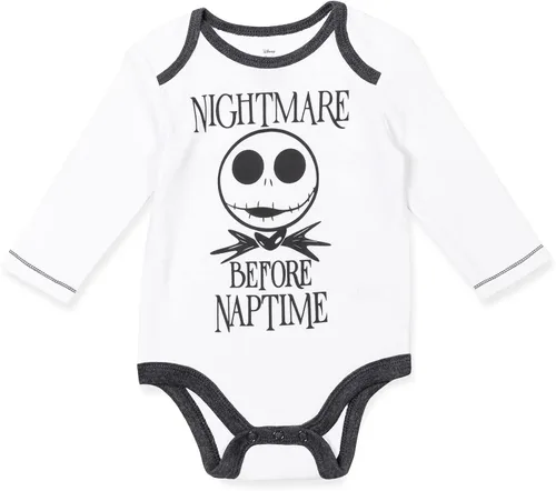 Miniatura 3 de Disney Nightmare Before Christmas Sally Jack Skellington - Conjunto de traje de 3 piezas para bebé recién nacido a bebé