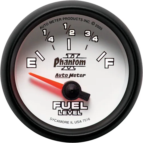 Miniatura 3 de Auto Meter 7516 Phantom II - Medidor de nivel de combustible eléctrico de barrido corto