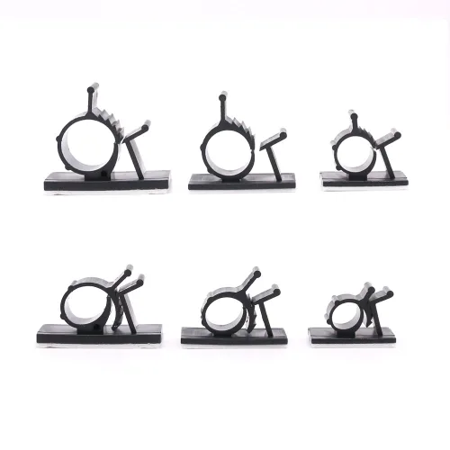 Miniatura 3 de 100 clips de cable autoadhesivos multiusos ajustables de 3 tamaños, abrazaderas de alambre, organizadores de cables para gestión de cables