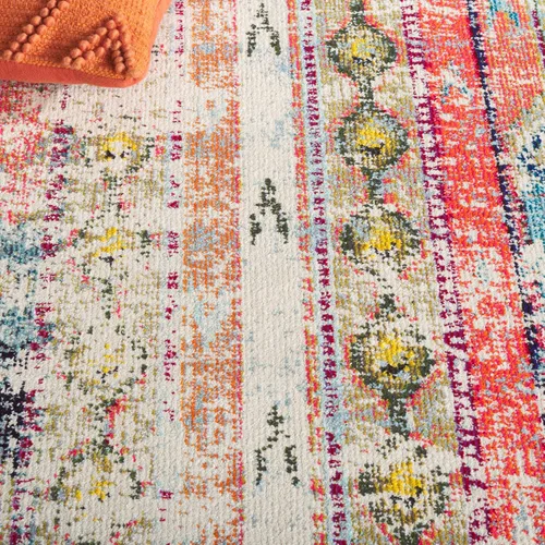 Miniatura 6 de SAFAVIEH colección Monaco MNC222F - Alfombra de 8' x 10', diseño boho chic con detalles tribales y efecto desgastado, no desprende pelusa y de fácil