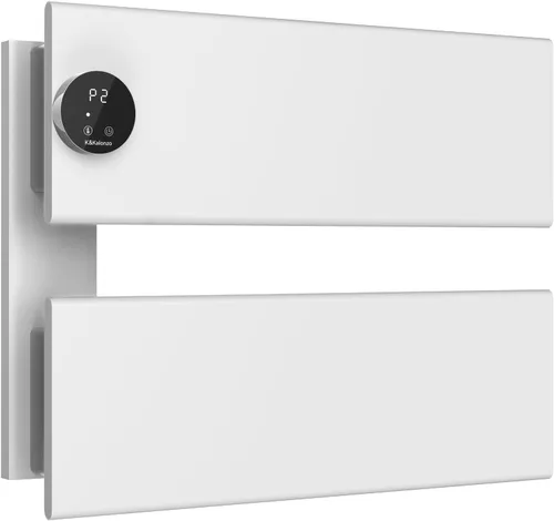 Miniatura 16 de K&KALONZO Calentador de toallas eléctrico, 18.35" An x 31" Al, calentador de toallas montado en pared con temporizador integrado, calentador