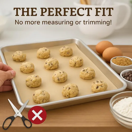 Miniatura 2 de Mrs. Anderson's Baking Hojas de papel pergamino precortadas antiadherentes, 12 x 16 pulgadas, 24 hojas, para moldes para hornear de tamaño medio