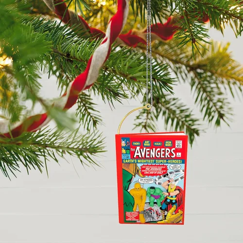 Miniatura 6 de Adorno navideño de Hallmark Keepsake 2023, Adorno del 60º aniversario de Marvel Comics Los Vengadores, Regalos de superhéroes
