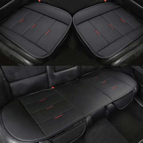 Miniatura 21 de West Llama Fundas Protectoras Inferiores de Cuero PU para Asientos de Automóvil Incluyen 1 Par de Almohadillas Protectoras de Asiento Delantero