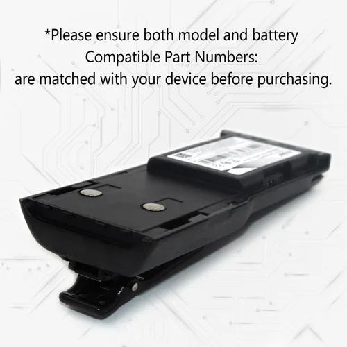 Miniatura 4 de Paquete de 2 baterías de repuesto de 7.5 V 1800 mAh para Motorola GP300, GTX800, PTX600, PRO3150, CP450, P080, MTX638, LTS2000, LCS2000, GP88S