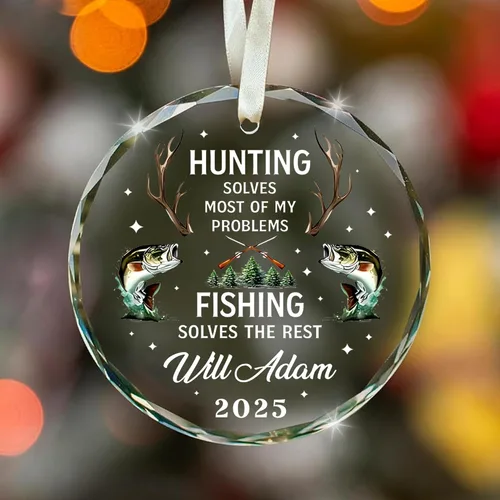 Miniatura 37 de Adorno de cristal con foto personalizada 2026 – Adorno de Navidad familiar personalizado, nombre personalizado, foto, fecha, recuerdo del día