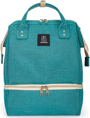 Miniatura 14 de Mochila para extractor de leche, bolsa enfriadora y resistente a la humedad, doble capa para madre, mochila de trabajo al aire libre con puerto