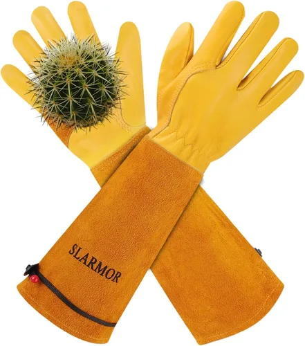 Guantes largos de jardinería para mujeres/hombres, a prueba de espinas, guantelete de poda de rosas, el mejor regalo de jardín para jardinero, talla