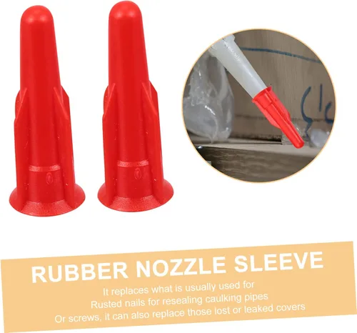 Miniatura 2 de Uonlytech 20 piezas Funda protectora de silicona removedor de calafateo tapas de botella de silicona Accesorios rojos Herramienta de acabado