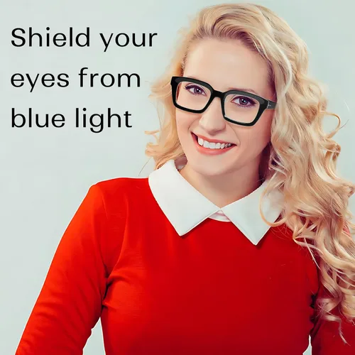 Miniatura 4 de Joschoo - Paquete de 3 gafas de lectura con bloqueo de luz azul para computadora, con bisagra de resorte, para mujeres y hombres