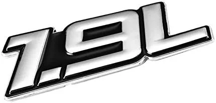 Miniatura 10 de Etiqueta adhesiva de aleación de aluminio rojo/cromo para la puerta del maletero del auto. Etiqueta adhesiva para el emblema del parachoques, rojo