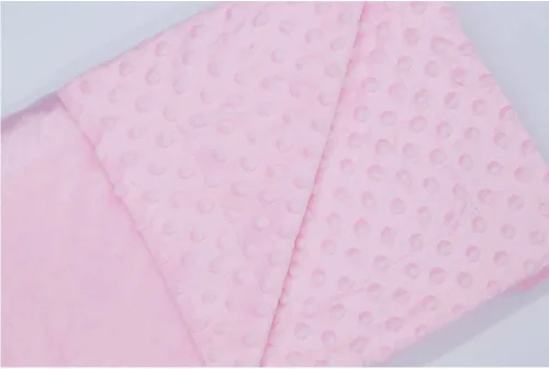 Miniatura 3 de Manta de bebé unisex para niños, manta de bebé suave Minky Dot- Manta de forro polar Sherpa de 30 x 40 pulgadas, color rosa