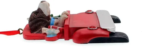 Miniatura 6 de Kurt Adler A1940GP - Puntero alemán de pelo corto en la parte trasera del camión, adorno colgante para personalización, 5 pulgadas de alto, resina