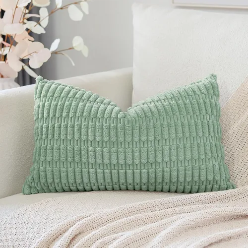 Miniatura 71 de OTOSTAR Fundas de Almohada Decorativas de Pana de 16 x 24 Pulgadas Súper Suaves Bohemias a Rayas Rectangulares Fundas de Cojín Modernas para Sofá