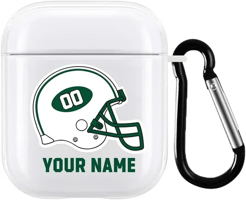 Miniatura 8 de Funda de casco de fútbol con nombre y número para Apple AirPods de 2ª y 1ª generación, regalo personalizado para fanáticos de los deportes de Arizona
