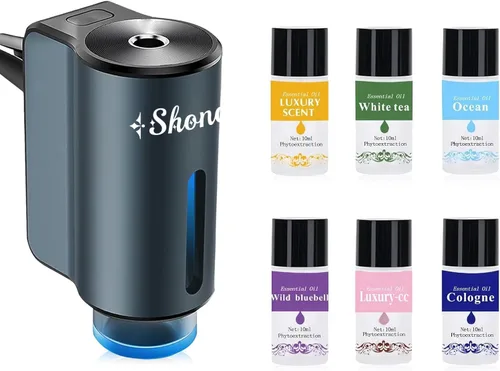 Ambientador inteligente para coche, difusor de aroma para automóvil, ambientador automático con 6 piezas de aceite de aromaterapia de colonia