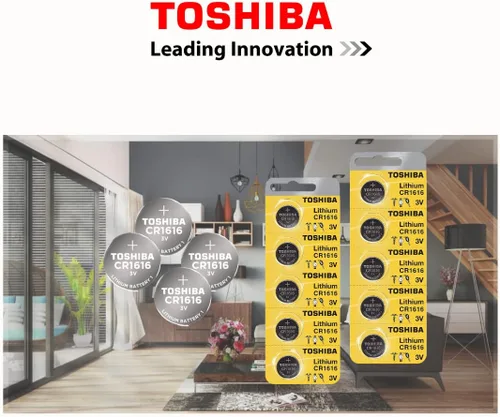 Miniatura 3 de Toshiba Batería CR1616 3V Litio Moneda Celda (10 Baterías)
